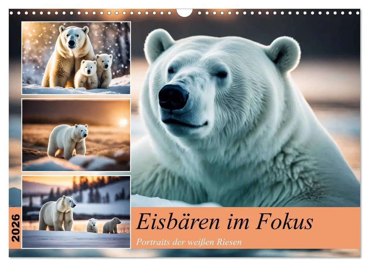 Cover: 9783457417409 | Eisbären im Fokus (Wandkalender 2026 DIN A3 quer), CALVENDO...