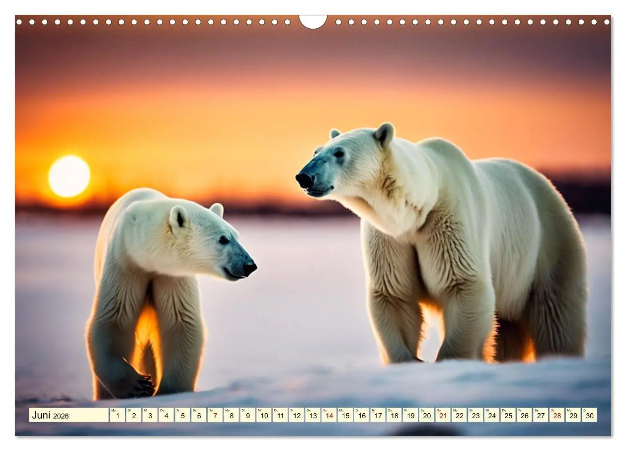 Bild: 9783457417409 | Eisbären im Fokus (Wandkalender 2026 DIN A3 quer), CALVENDO...