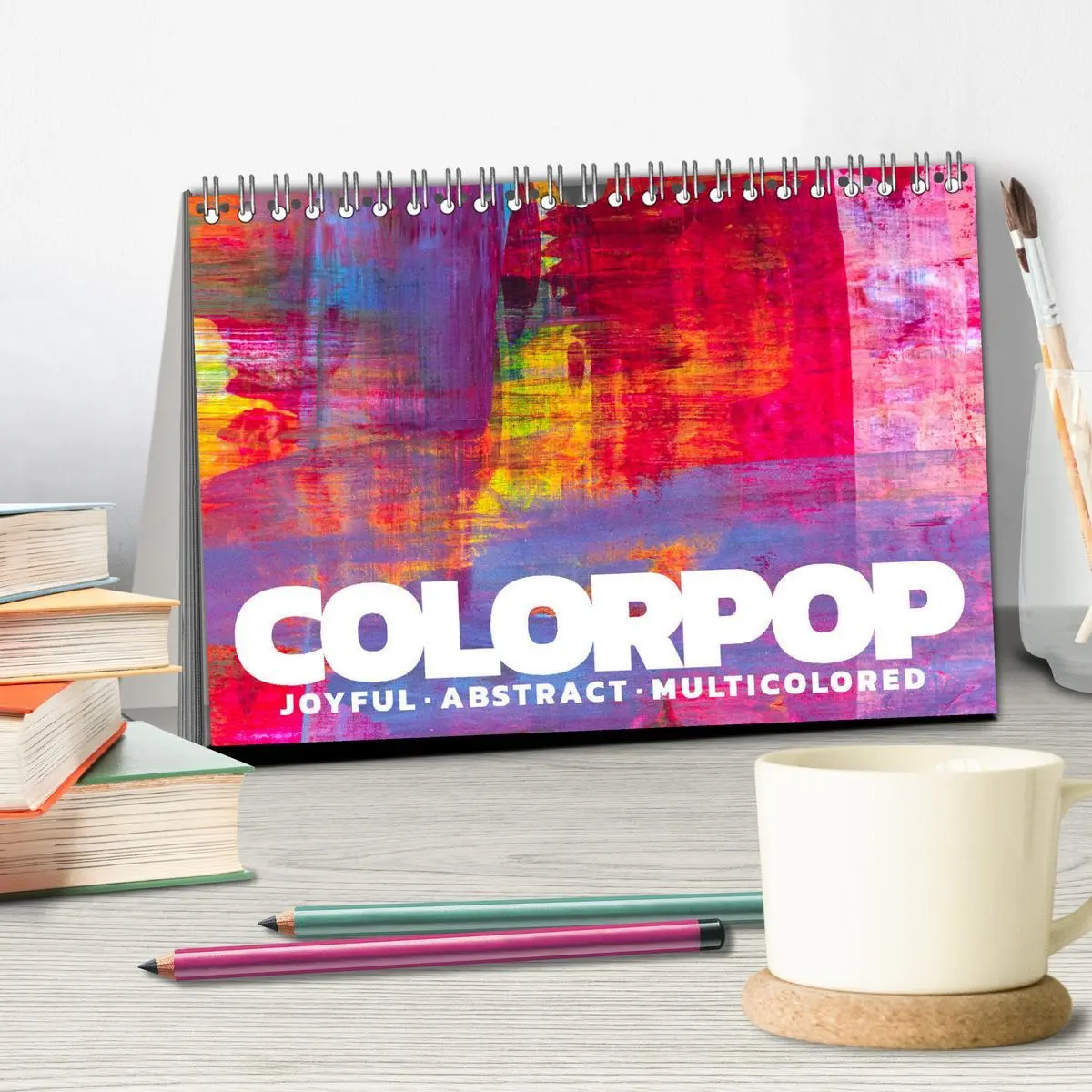 Bild: 9783457727409 | Colorpop - Joyful, abstract. multicolored (Tischkalender 2026 DIN...