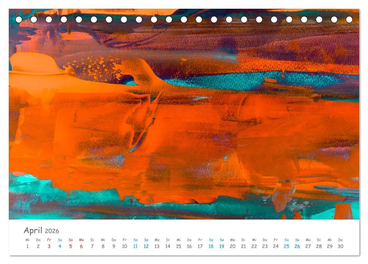 Bild: 9783457727409 | Colorpop - Joyful, abstract. multicolored (Tischkalender 2026 DIN...