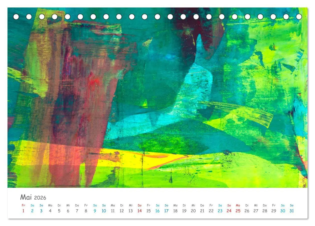 Bild: 9783457727409 | Colorpop - Joyful, abstract. multicolored (Tischkalender 2026 DIN...