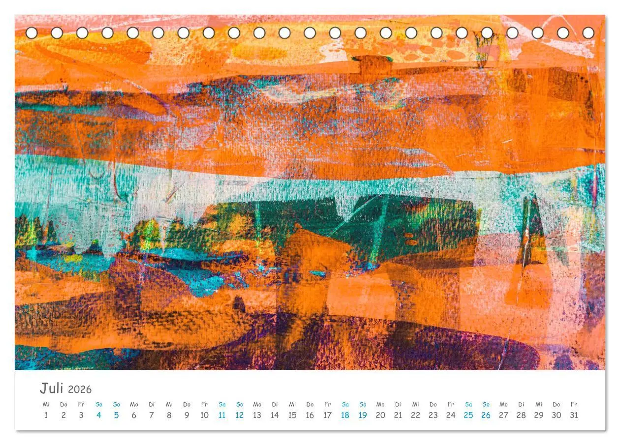 Bild: 9783457727409 | Colorpop - Joyful, abstract. multicolored (Tischkalender 2026 DIN...