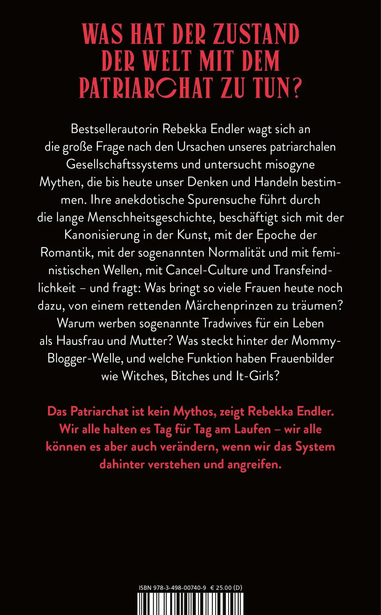 Rückseite: 9783498007409 | Witches, Bitches, It-Girls | Rebekka Endler | Buch | 464 S. | Deutsch