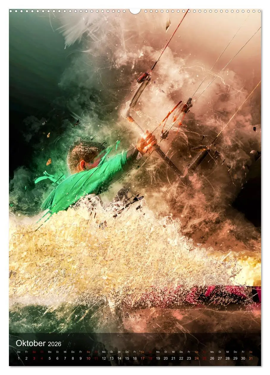 Bild: 9783516367409 | Kitesurfen - einfach cool (Wandkalender 2026 DIN A2 hoch), CALVENDO...