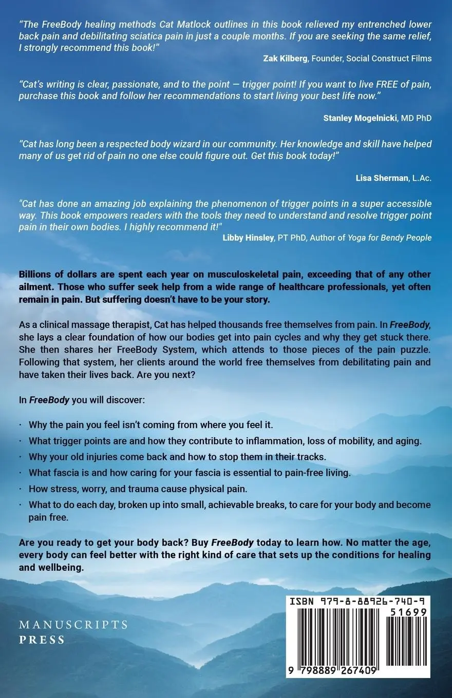 Rückseite: 9798889267409 | FreeBody | The Body, Pain, and a Path to Freedom | Cat Matlock | Buch