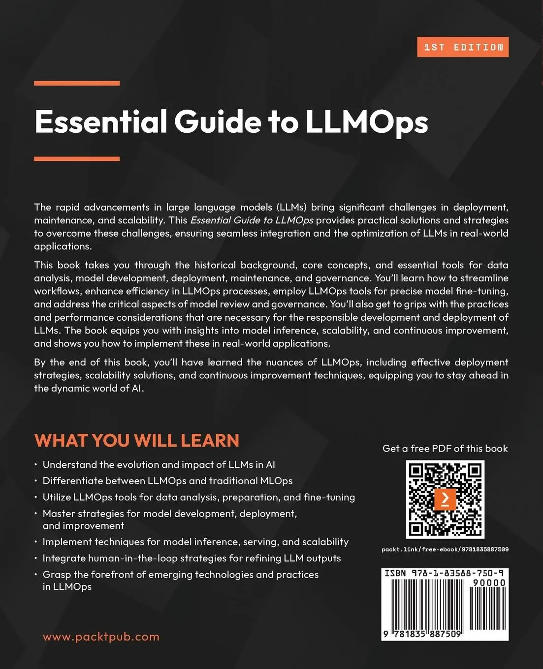 Rückseite: 9781835887509 | Essential Guide to LLMOps | Ryan Doan | Taschenbuch | Englisch | 2024