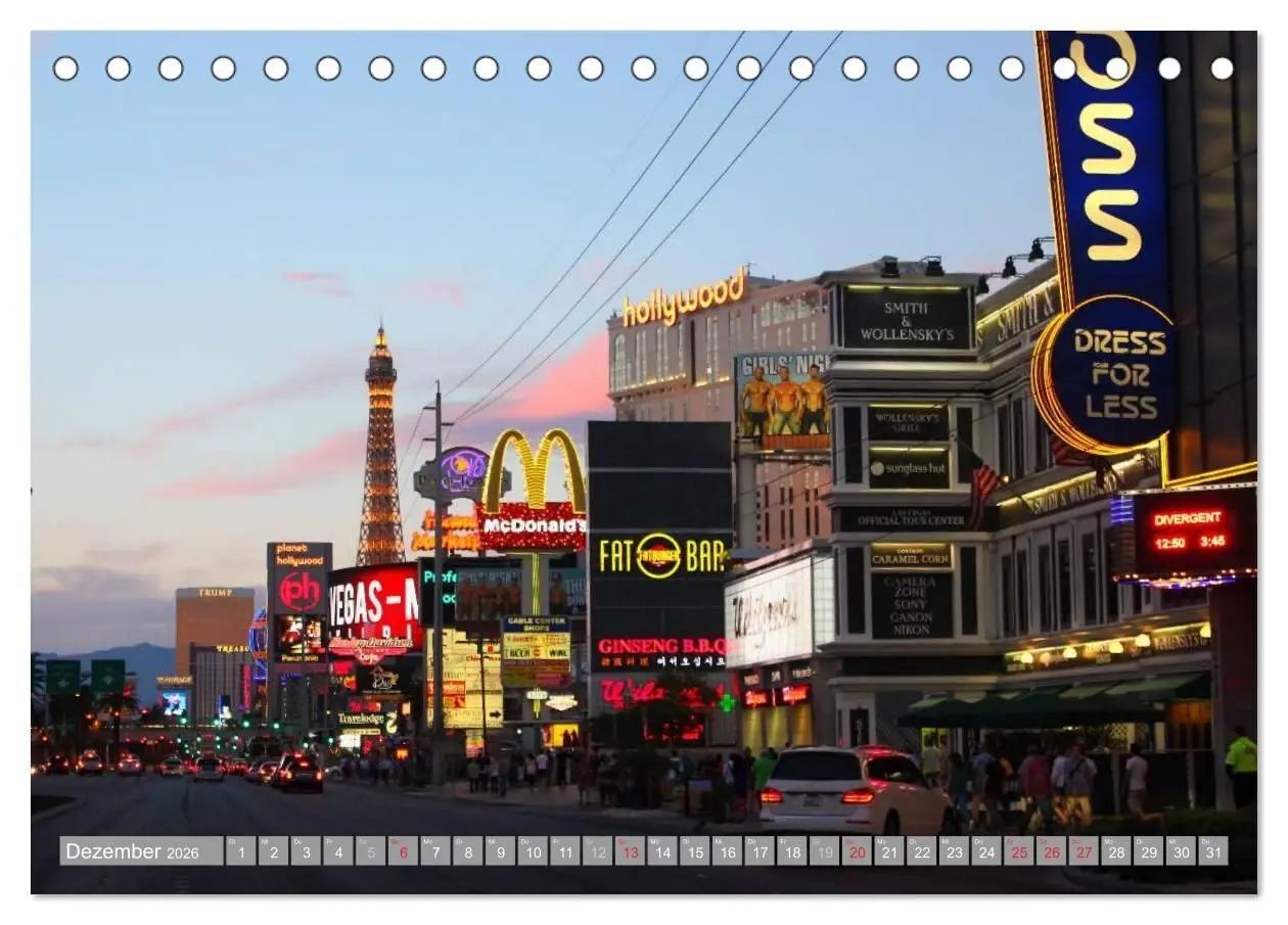 Bild: 9783516117509 | Las Vegas - Nevada (Tischkalender 2026 DIN A5 quer), CALVENDO...
