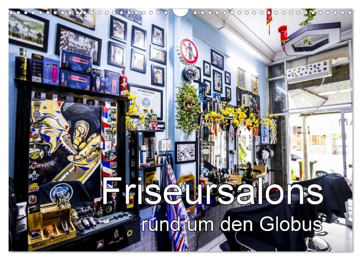 Cover: 9783516667509 | Friseursalons rund um den Globus (Wandkalender 2026 DIN A3 quer),...