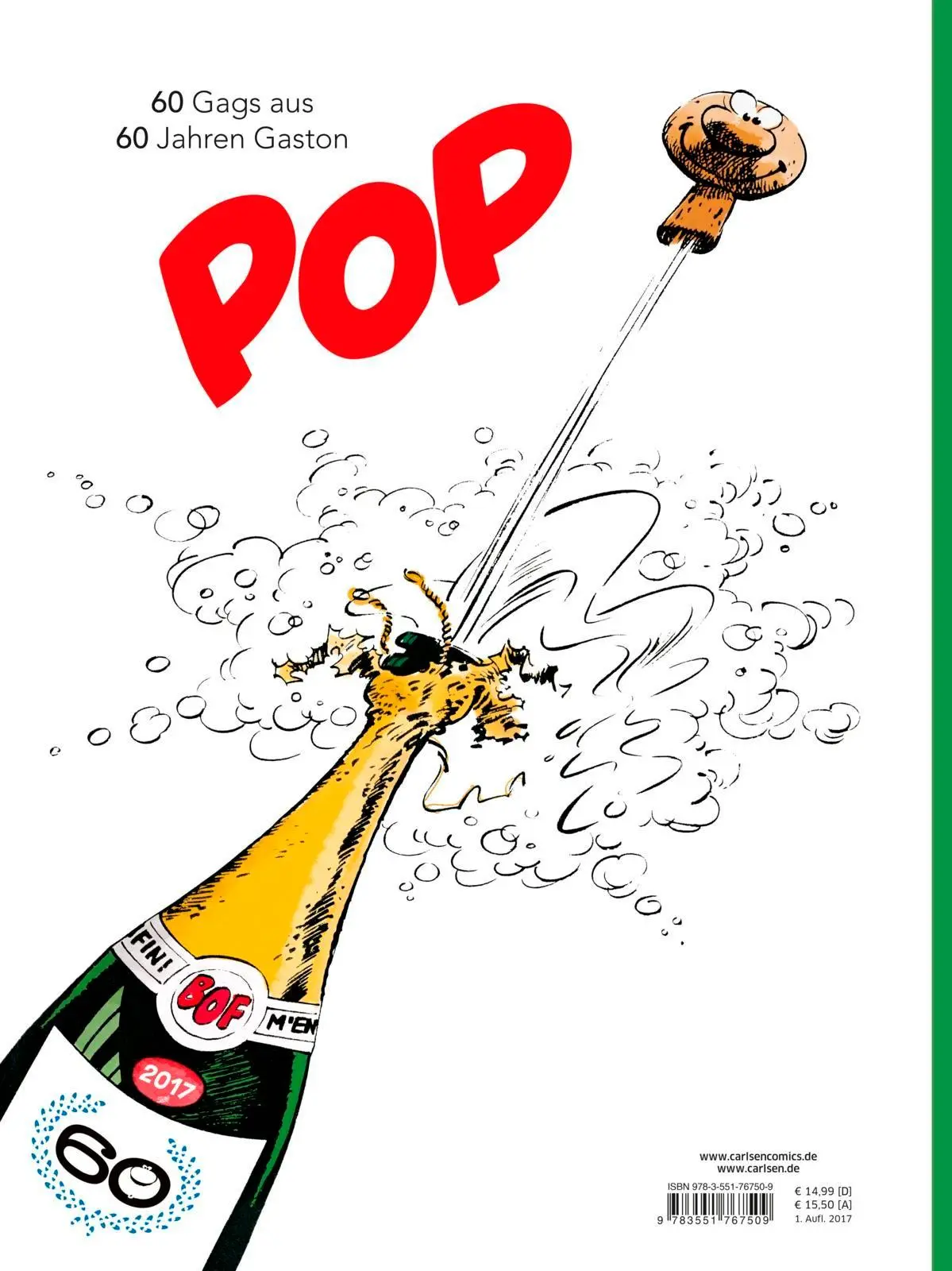 Rückseite: 9783551767509 | Gaston: Glückwunsch, Gaston! | André Franquin | Buch | Gaston | 56 S.