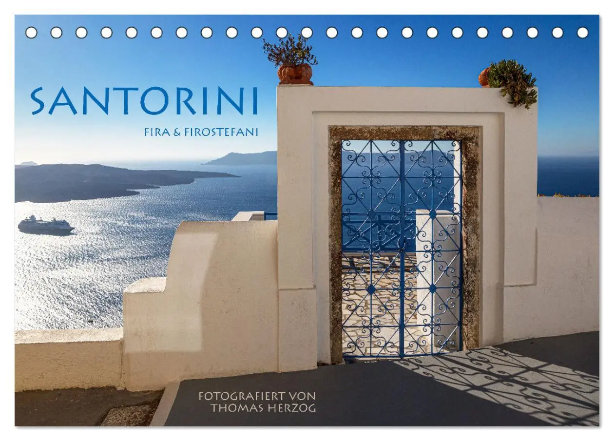 Cover: 9783457637609 | Santorini Fira &amp; Firostefani (Tischkalender 2026 DIN A5 quer),...