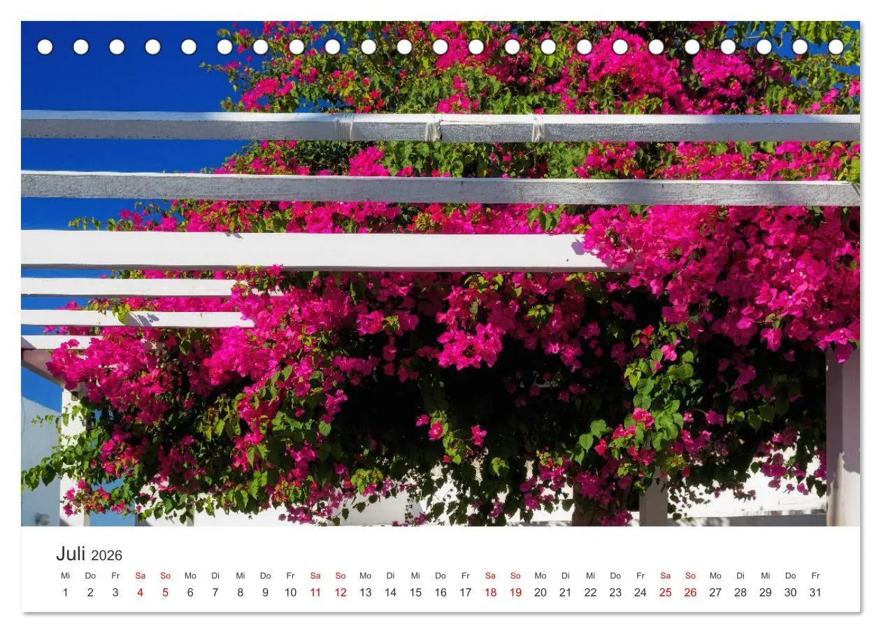 Bild: 9783457637609 | Santorini Fira &amp; Firostefani (Tischkalender 2026 DIN A5 quer),...