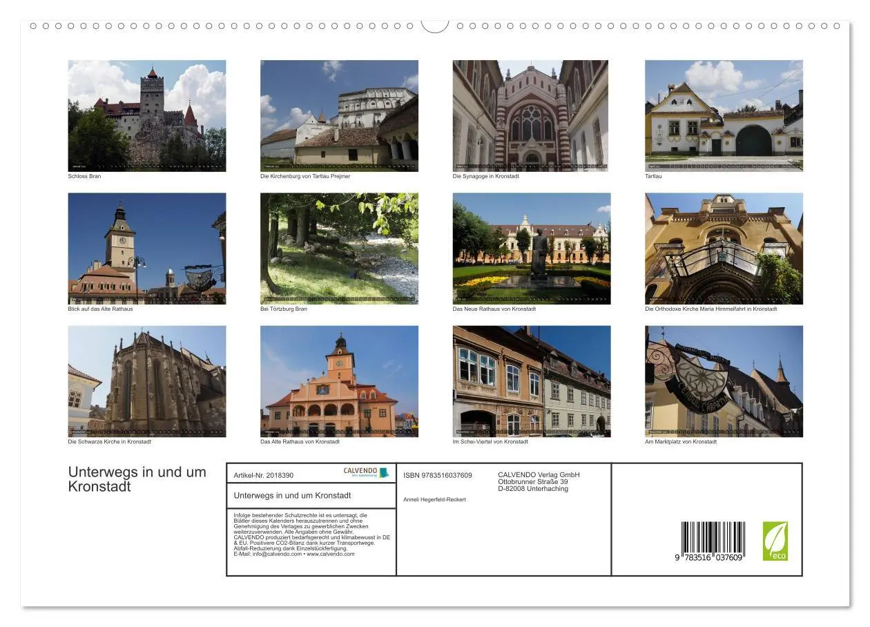 Bild: 9783516037609 | Unterwegs in und um Kronstadt (hochwertiger Premium Wandkalender...