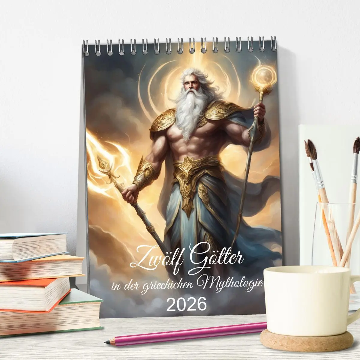 Bild: 9783516277609 | Zwölf Götter der griechischen Mythologie (Tischkalender 2026 DIN A5...