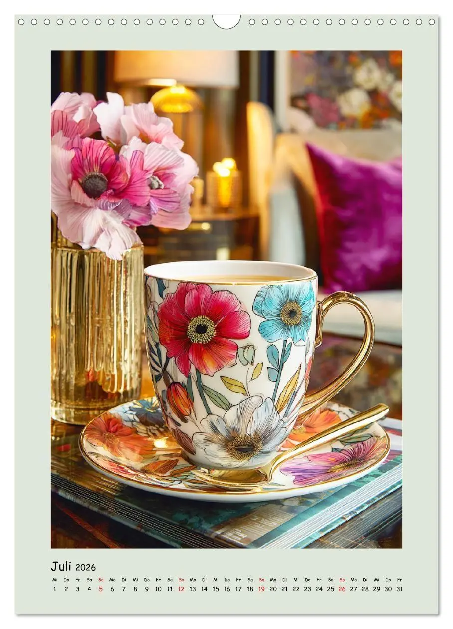 Bild: 9783516727609 | Kaffeepoesie. Der Charme edler Tassen (Wandkalender 2026 DIN A3...