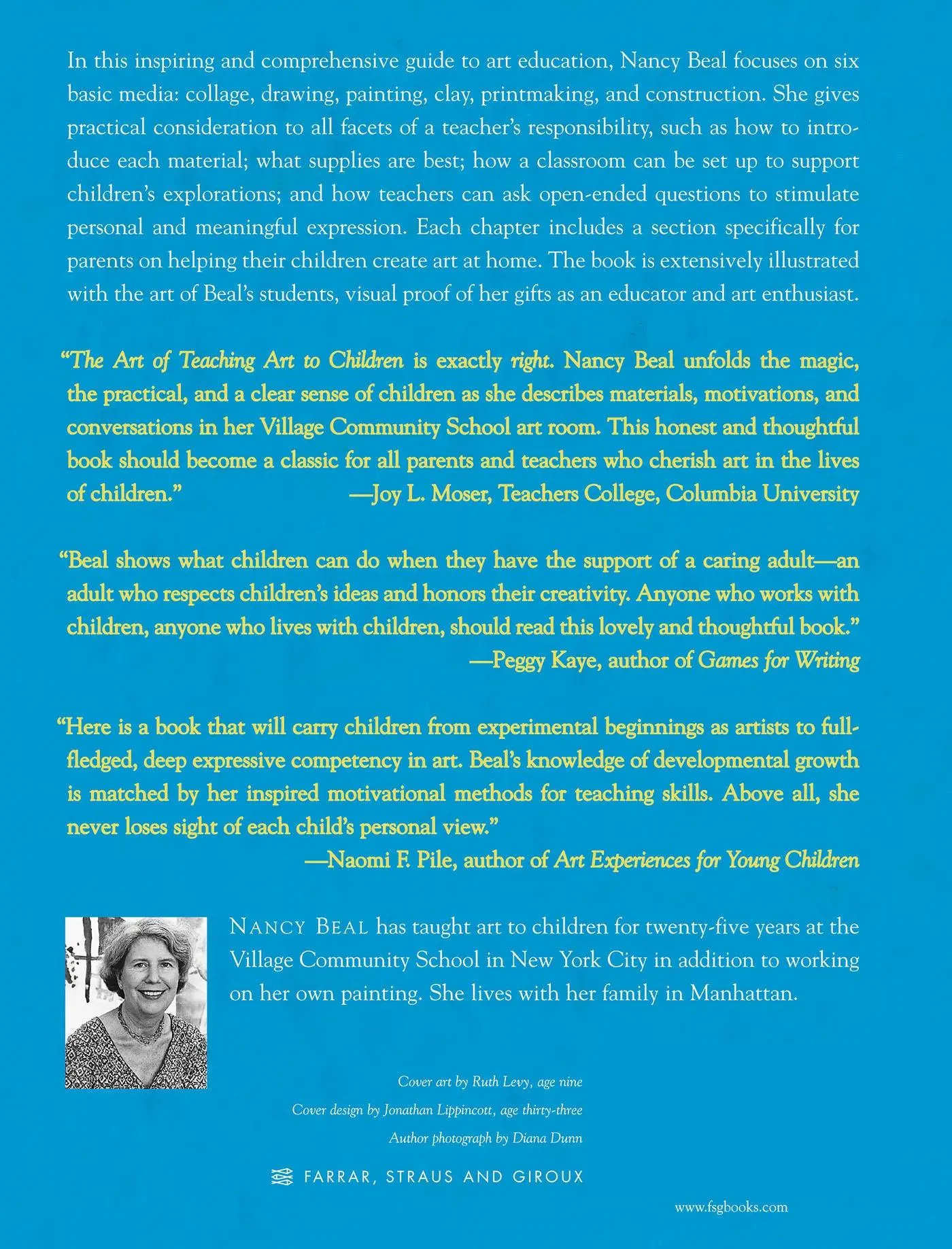 Rückseite: 9780374527709 | Art of Teaching Art to Children | Nancy Beal | Taschenbuch | Englisch