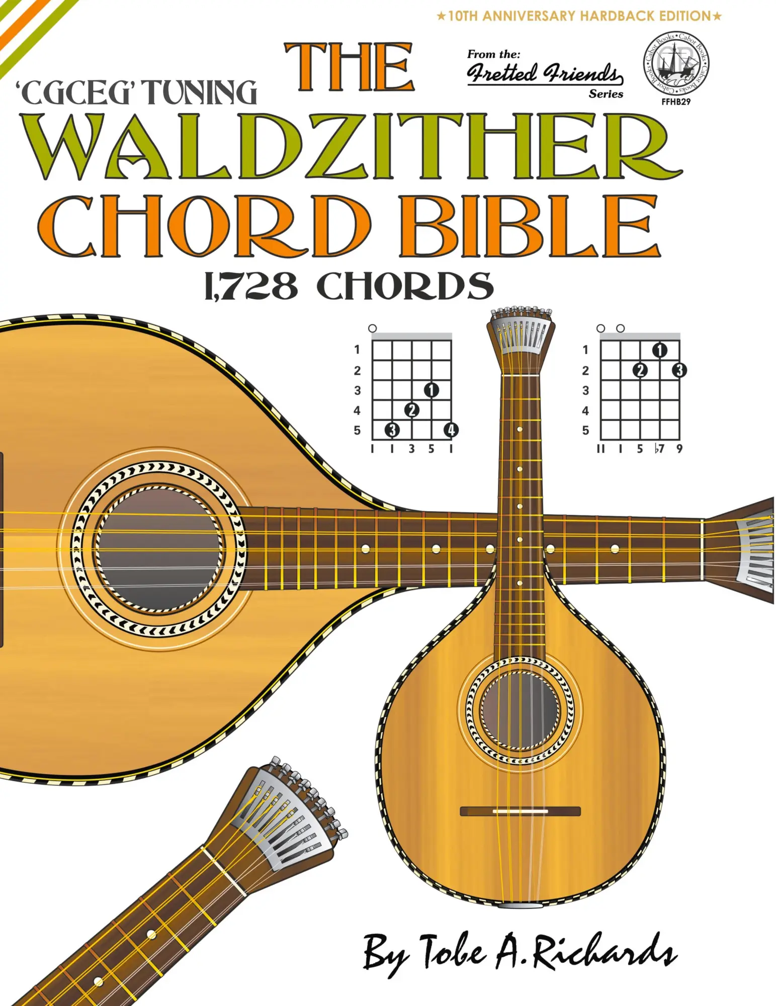 Cover: 9781912087709 | The Waldzither Chord Bible | CGCEG Standard 'C' Tuning 1,728 Chords