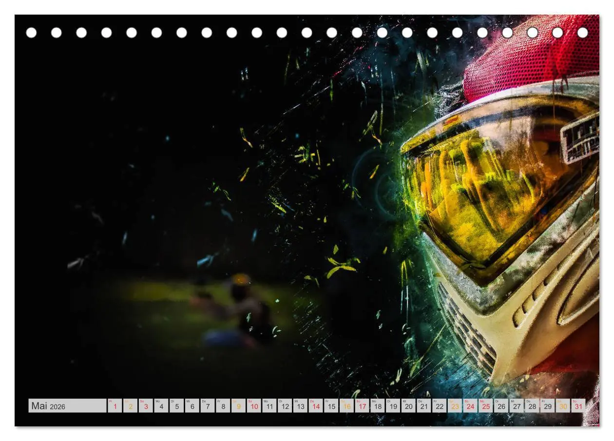Bild: 9783457867709 | Paintball - extrem cool (Tischkalender 2026 DIN A5 quer), CALVENDO...