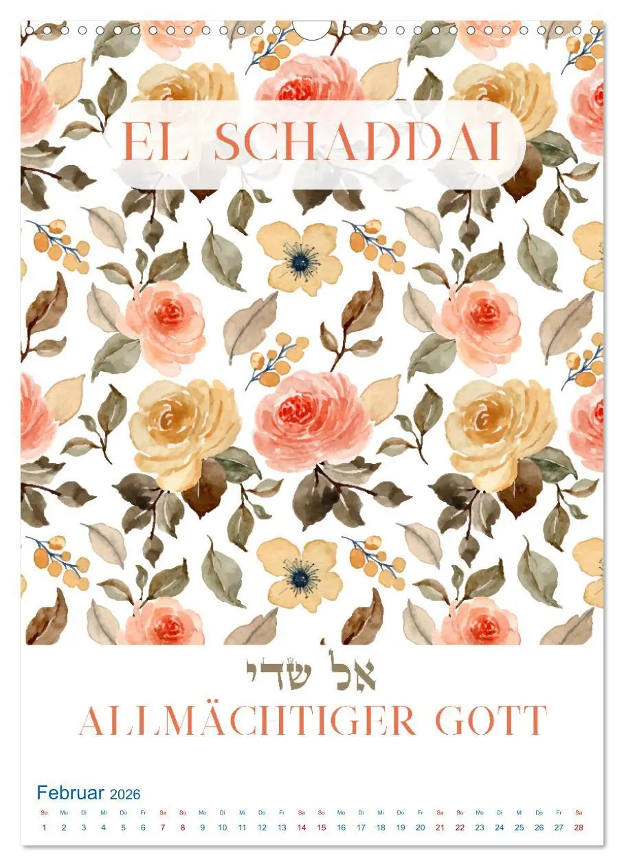 Bild: 9783516267709 | Hebräische Namen Gottes aus der Torah (Wandkalender 2026 DIN A3...