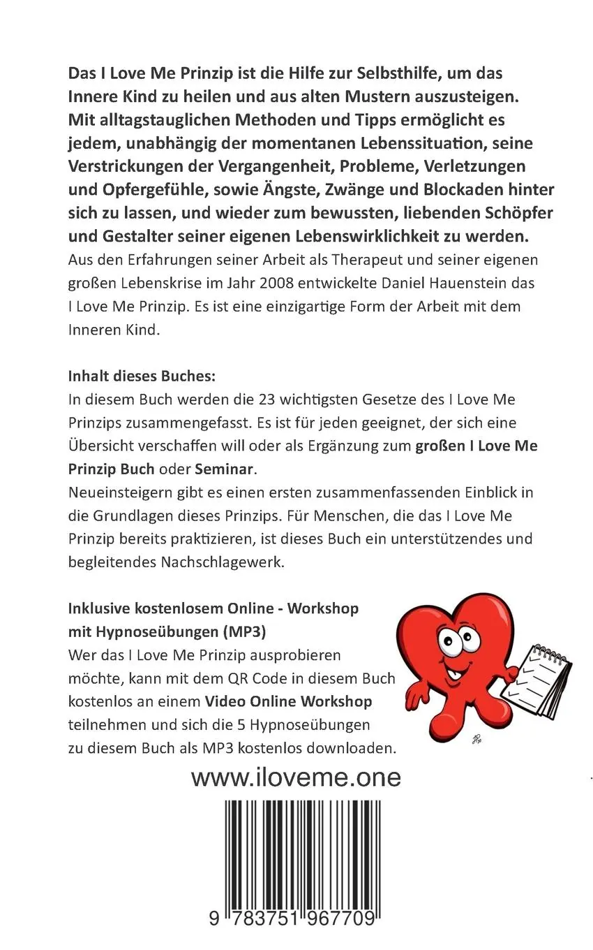 Rückseite: 9783751967709 | Das I Love Me Prinzip | Die 23 Gesetze des GLÜCKLICHSEINS | Hauenstein