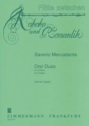 Cover: 9790010327709 | 3 Duos F-Dur, e-Moll, C-Dur | Saverio Mercadante | Buch | 52 S. | 1999