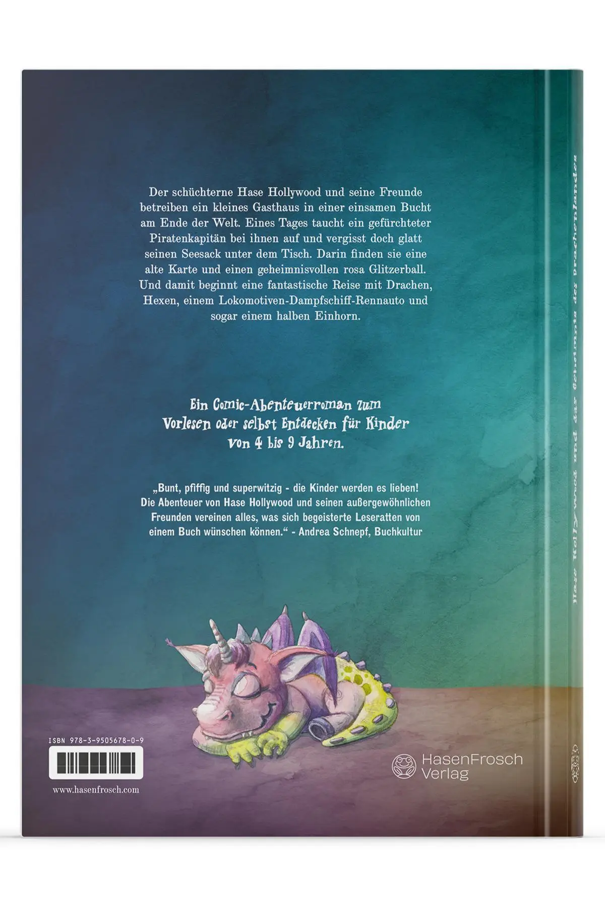 Rückseite: 9783950567809 | Hase Hollywood und das Geheimnis des Drachenlandes | Rasch (u. a.)