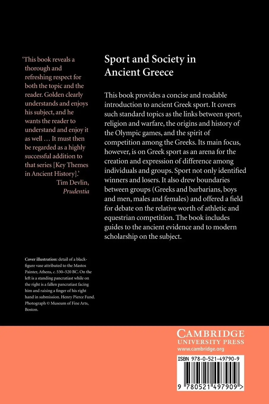 Rückseite: 9780521497909 | Sport and Society in Ancient Greece | Mark Golden (u. a.) | Buch