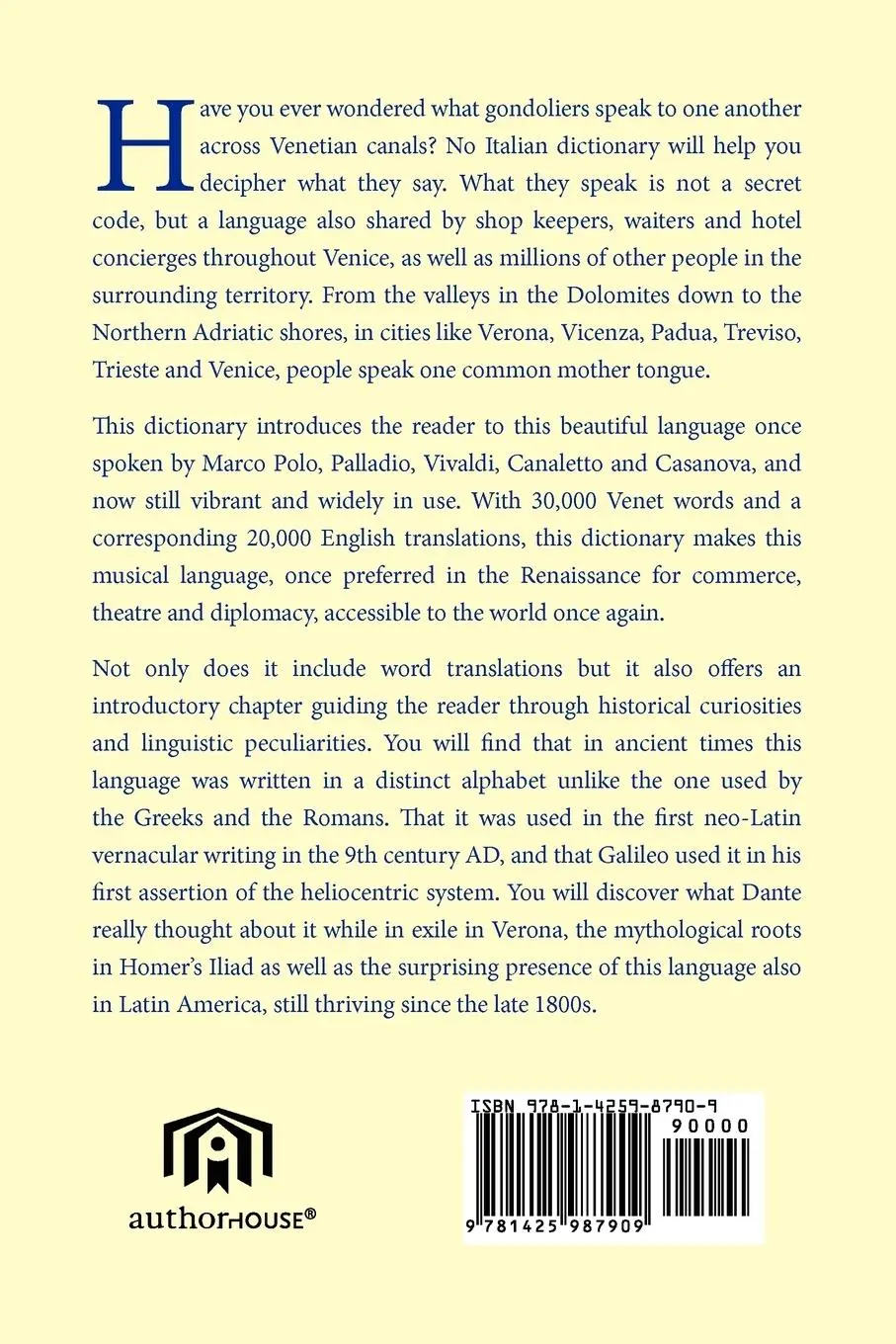 Rückseite: 9781425987909 | Venetian-English English-Venetian | When in Venice Do as the Venetians