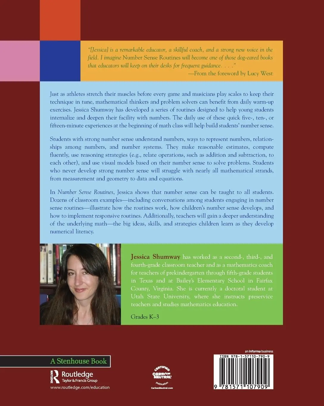 Rückseite: 9781571107909 | Number Sense Routines | Jessica Shumway | Taschenbuch | Englisch