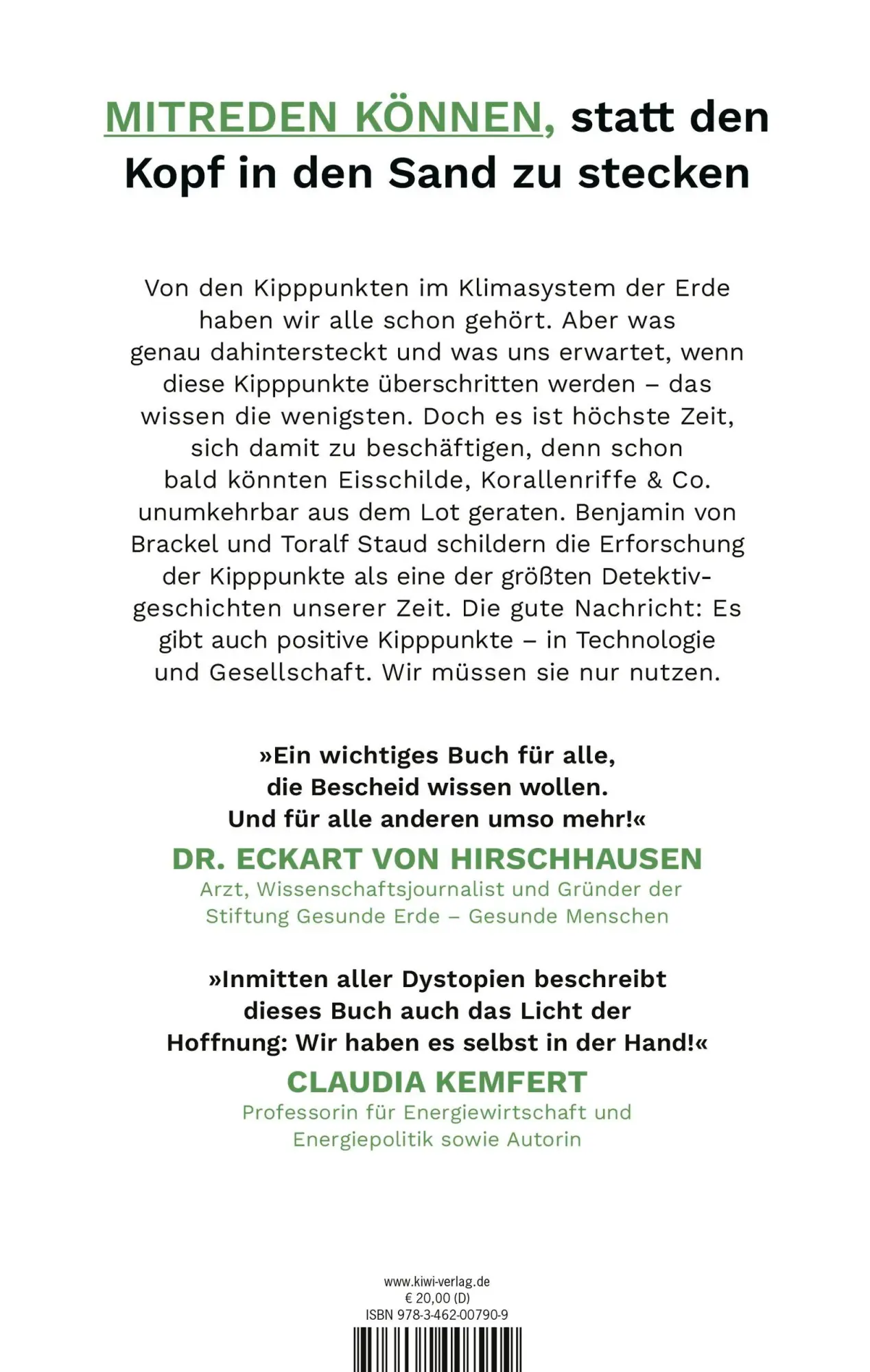 Rückseite: 9783462007909 | Am Kipppunkt | Toralf Staud (u. a.) | Taschenbuch | 384 S. | Deutsch