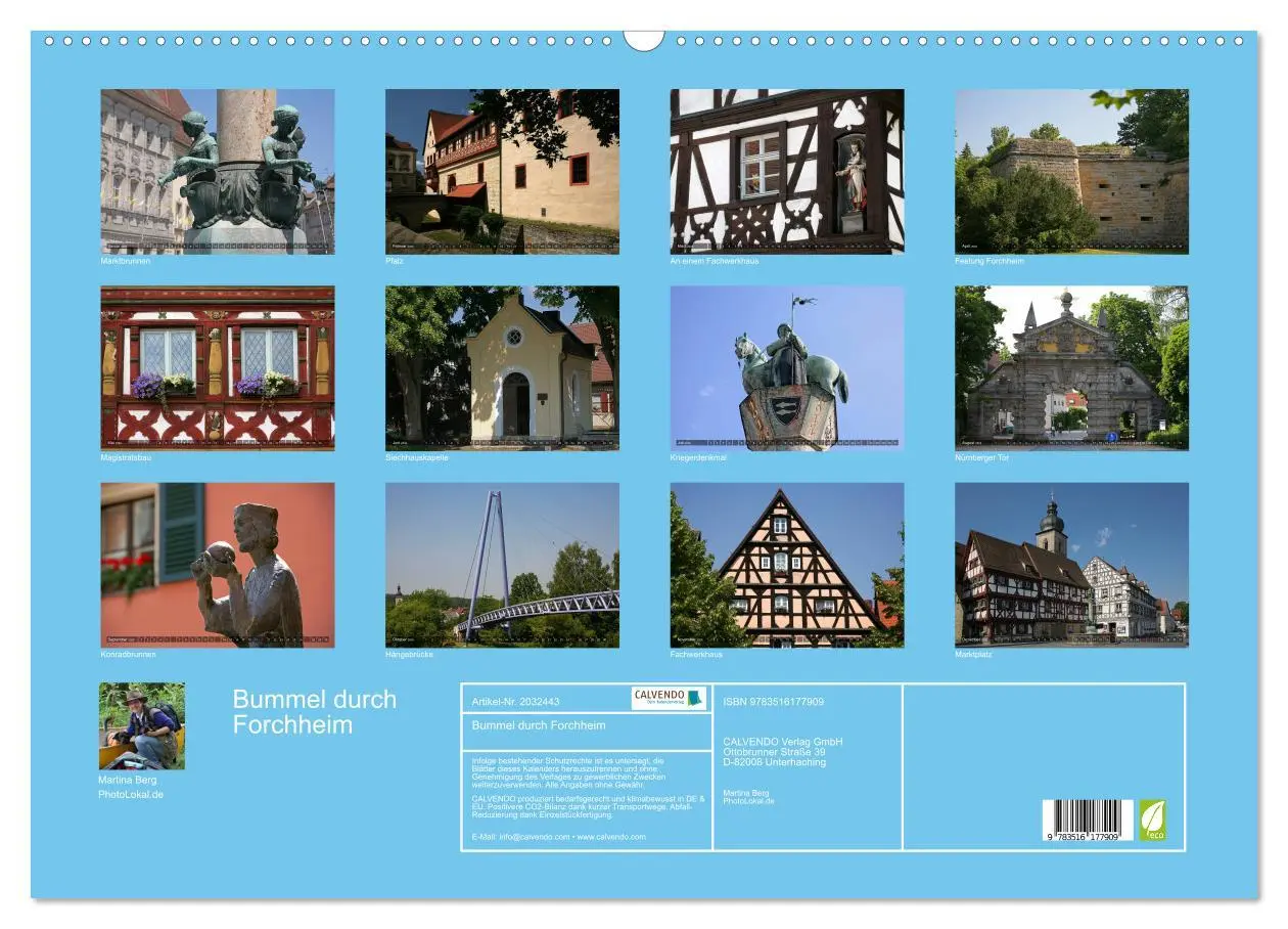 Bild: 9783516177909 | Bummel durch Forchheim (Wandkalender 2026 DIN A2 quer), CALVENDO...