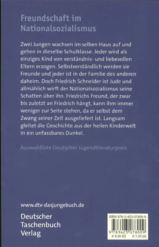 Rückseite: 9783423078009 | Damals war es Friedrich | Hans Peter Richter | Taschenbuch | 176 S.