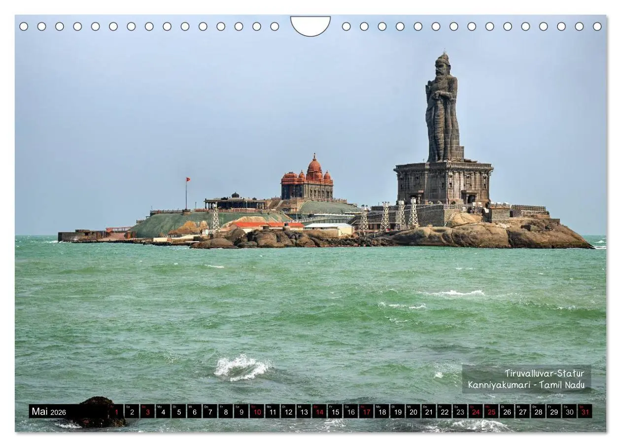 Bild: 9783457978009 | Der zauberhafte Süden Indiens (Wandkalender 2026 DIN A4 quer),...