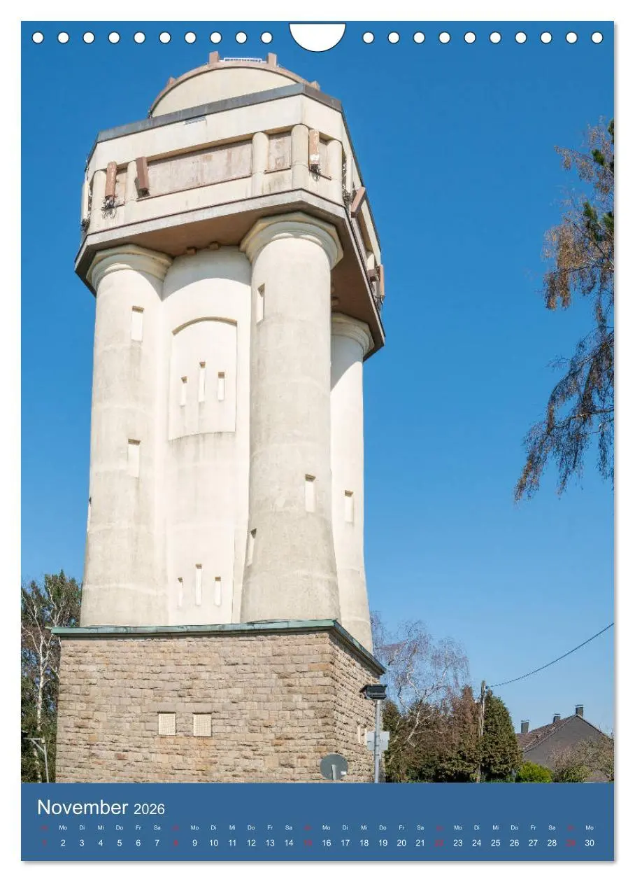 Bild: 9783516378009 | Wassertürme im Ruhrgebiet (Wandkalender 2026 DIN A4 hoch), CALVENDO...
