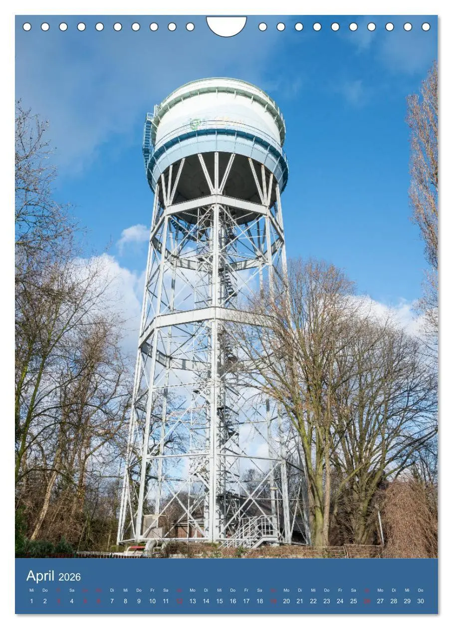 Bild: 9783516378009 | Wassertürme im Ruhrgebiet (Wandkalender 2026 DIN A4 hoch), CALVENDO...