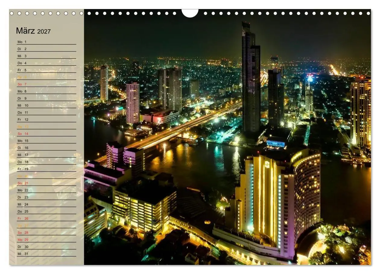 Bild: 9783569918009 | Bangkok - Königreich Thailand (Wandkalender 2027 DIN A3 quer),...
