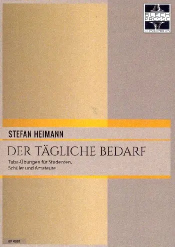 Cover: 9790700328009 | Der tägliche Bedarf für Tuba | Stefan Heimann | EAN 9790700328009