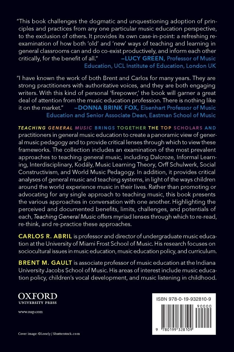 Rückseite: 9780199328109 | TEACHING GENERAL MUSIC P | Carlos R Abril | Taschenbuch | Englisch