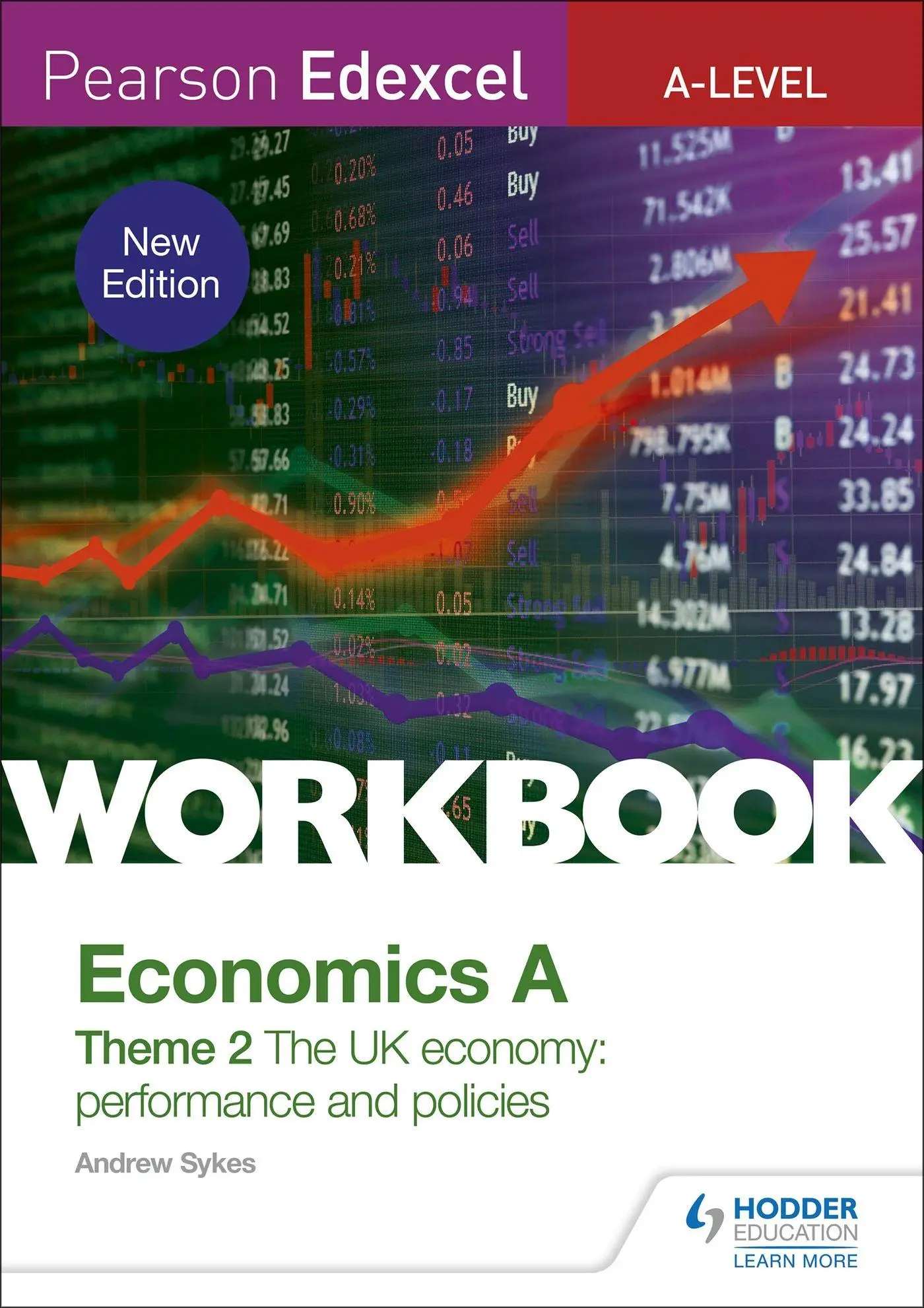 Cover: 9781510458109 | Pearson Edexcel A-Level Economics A Theme 2 Workbook | Andrew Sykes