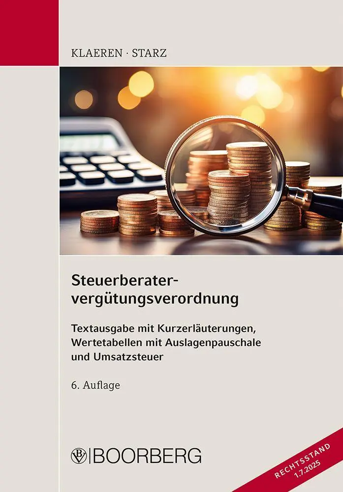 Cover: 9783415078109 | Steuerberatervergütungsverordnung | Michael/Starz, Bernhard Klaeren