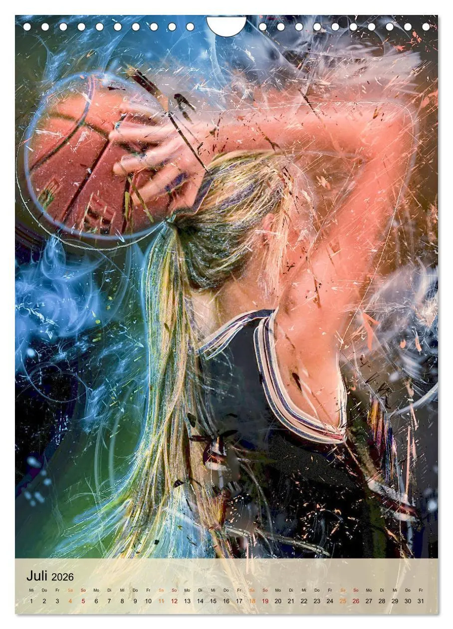Bild: 9783516368109 | Basketball spektakulär (Wandkalender 2026 DIN A4 hoch), CALVENDO...