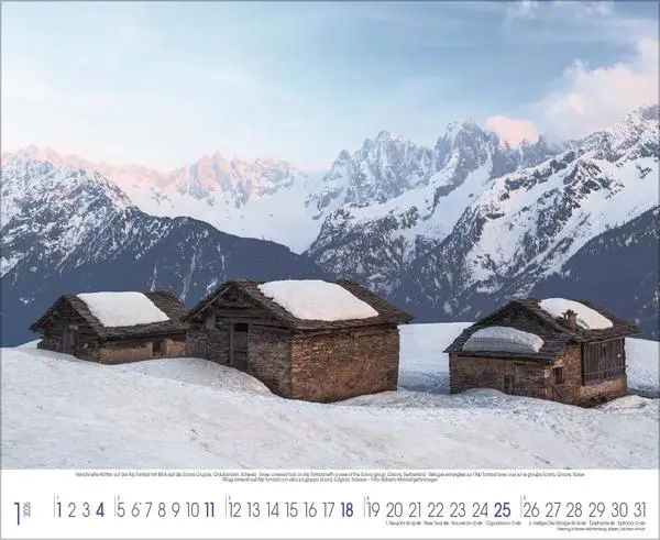 Bild: 9783731888109 | Hüttenzauber der Alpen 2026 | Verlag Korsch | Kalender | 14 S. | 2026