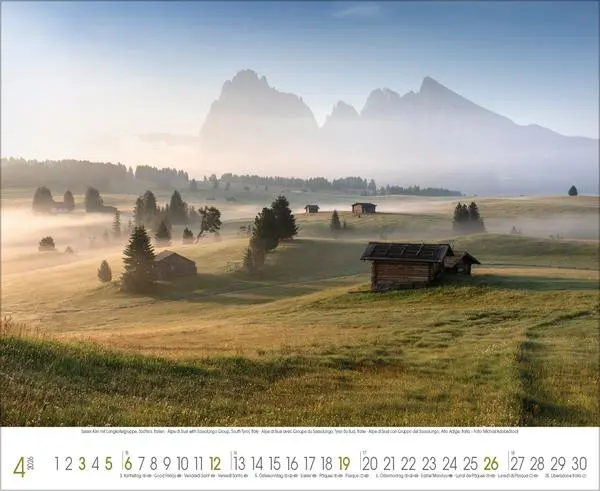 Bild: 9783731888109 | Hüttenzauber der Alpen 2026 | Verlag Korsch | Kalender | 14 S. | 2026
