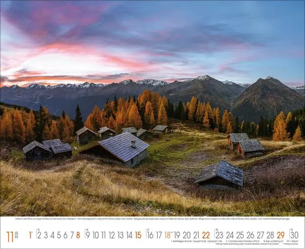 Bild: 9783731888109 | Hüttenzauber der Alpen 2026 | Verlag Korsch | Kalender | 14 S. | 2026