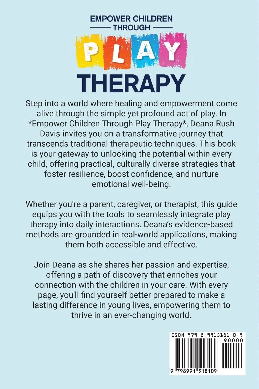 Rückseite: 9798991518109 | Empower Children Through Play Therapy | Deana Rush Davis | Taschenbuch