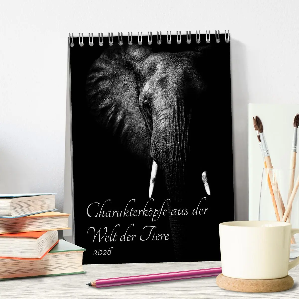 Bild: 9783516428209 | Charakterköpfe aus der Welt der Tiere (Tischkalender 2026 DIN A5...