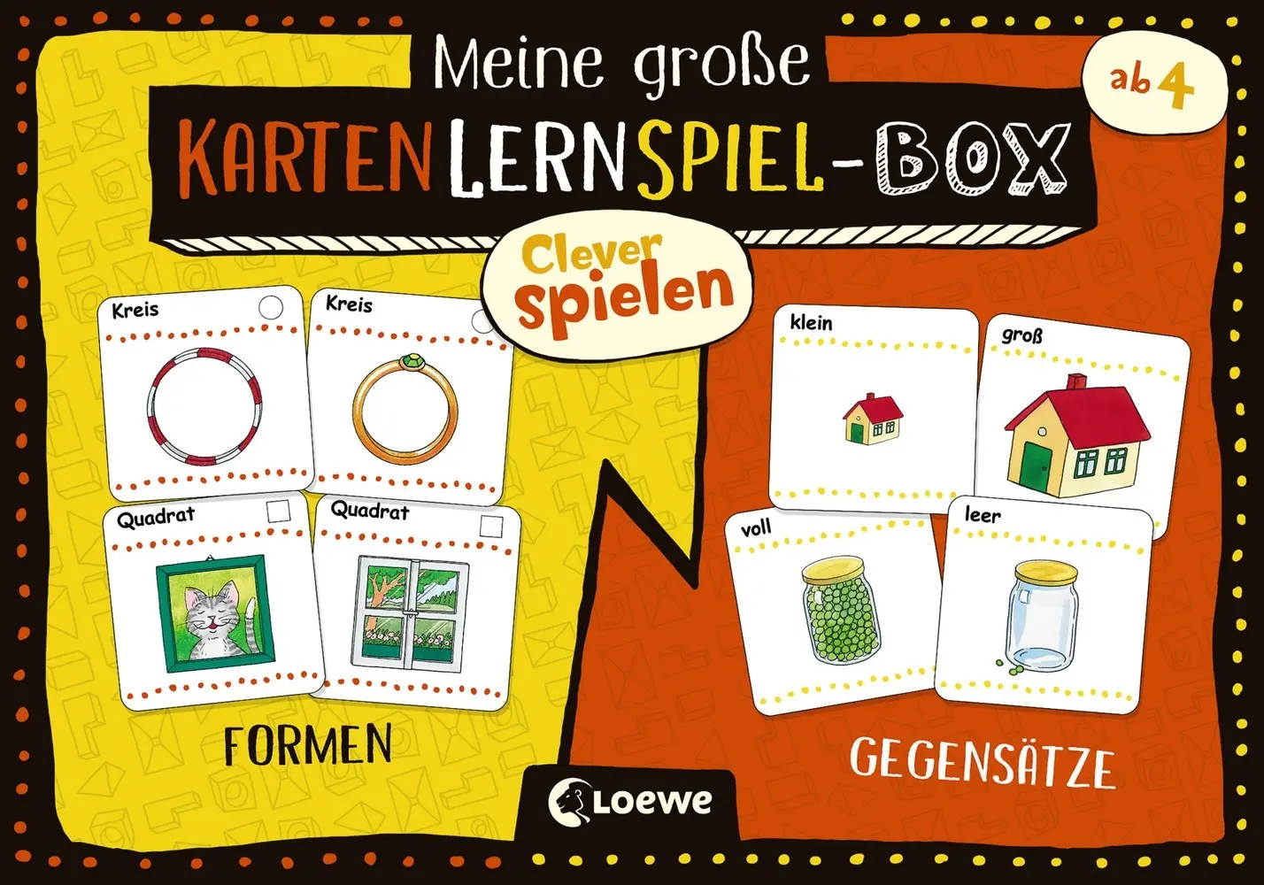 Cover: 9783743208209 | Clever spielen - Meine große KartenLernSpiel-Box - Formen/Gegensätze