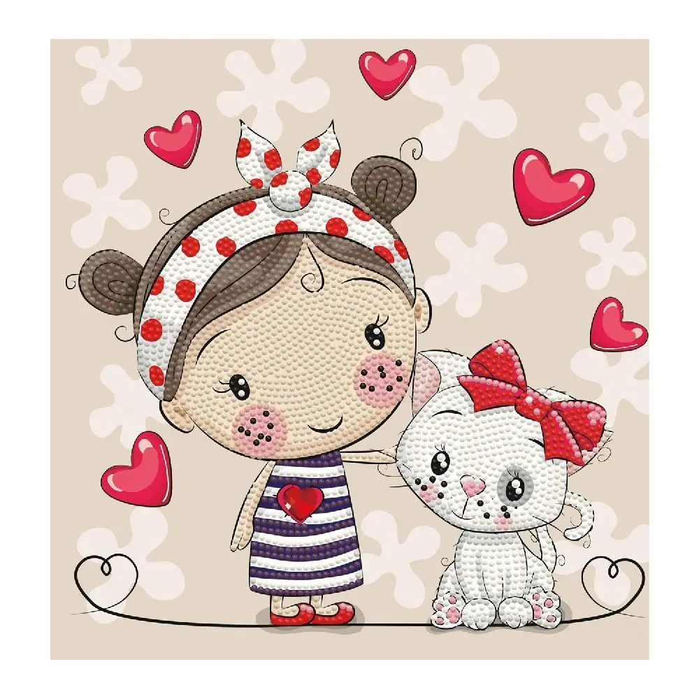 Bild: 4895225928309 | DIAMOND DOTZ - Diamond Painting Gute Freunde | Kit (Bastelset) | 2024