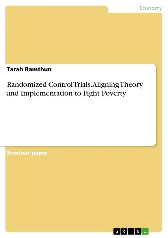 Cover: 9783346688309 | Randomized Control Trials. Aligning Theory and Implementation to...