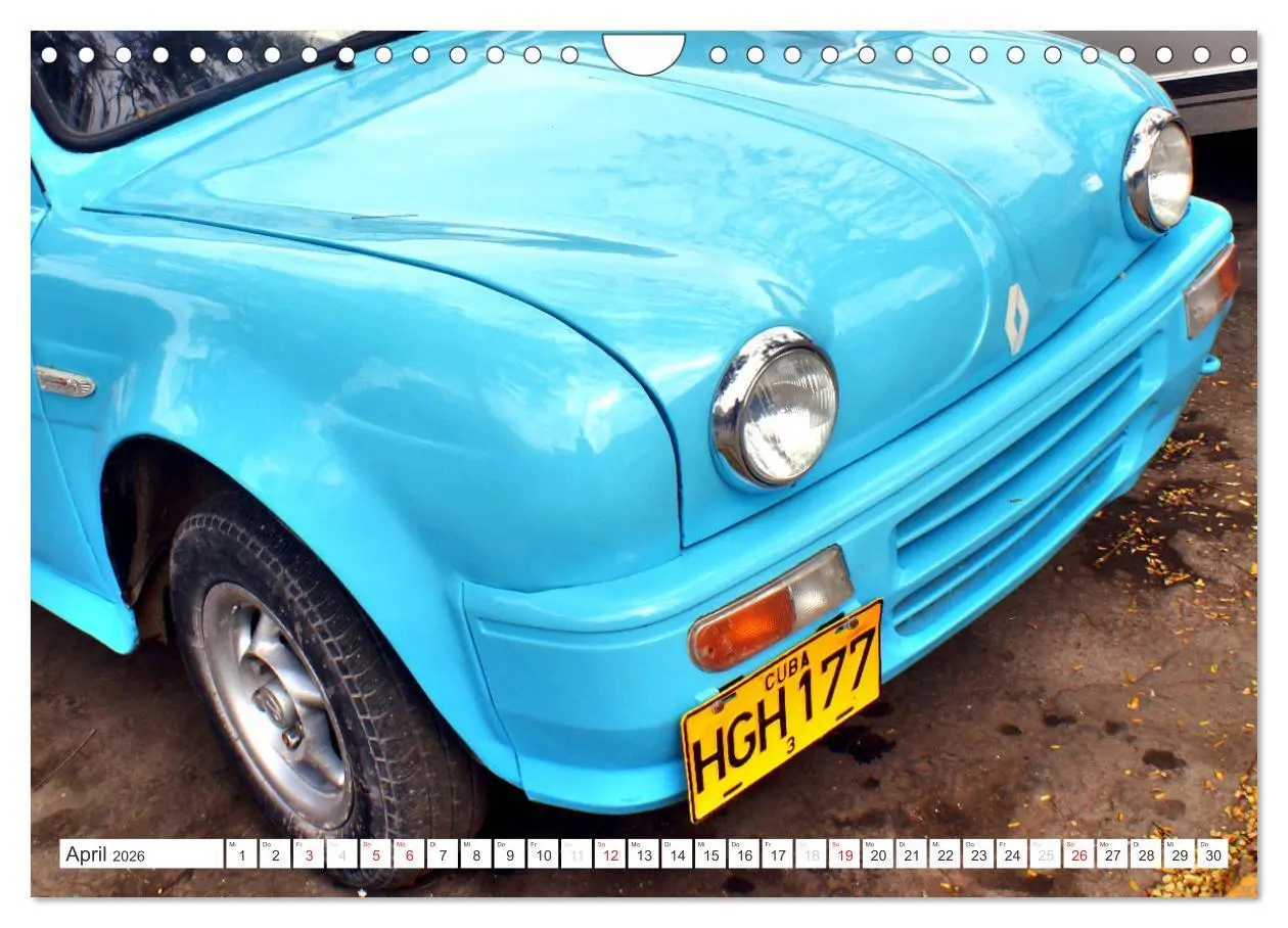 Bild: 9783457948309 | RENAULT - Französische Klassiker in Kuba (Wandkalender 2026 DIN A4...