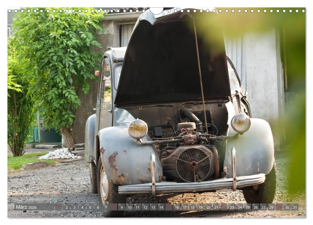 Bild: 9783516038309 | Citroën 2CV Alte Liebe rostet nicht (Wandkalender 2026 DIN A3...